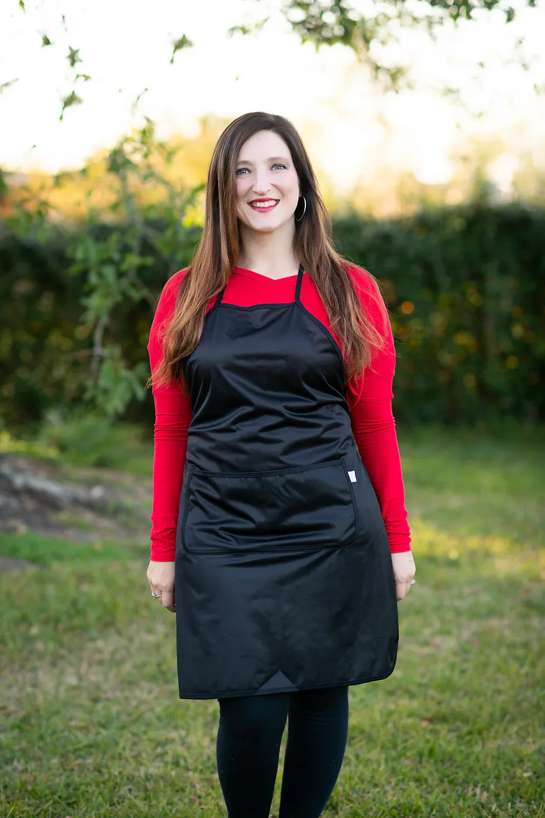 Solid Black Minimalist Apron - fits sizes youth small through adult 2XL - BIG FRENCHIES