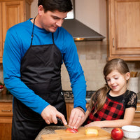Solid Black Minimalist Apron - fits sizes youth small through adult 2XL - BIG FRENCHIES