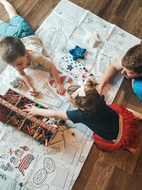 USA Patriotic Coloring Tablecloth - BIG FRENCHIES