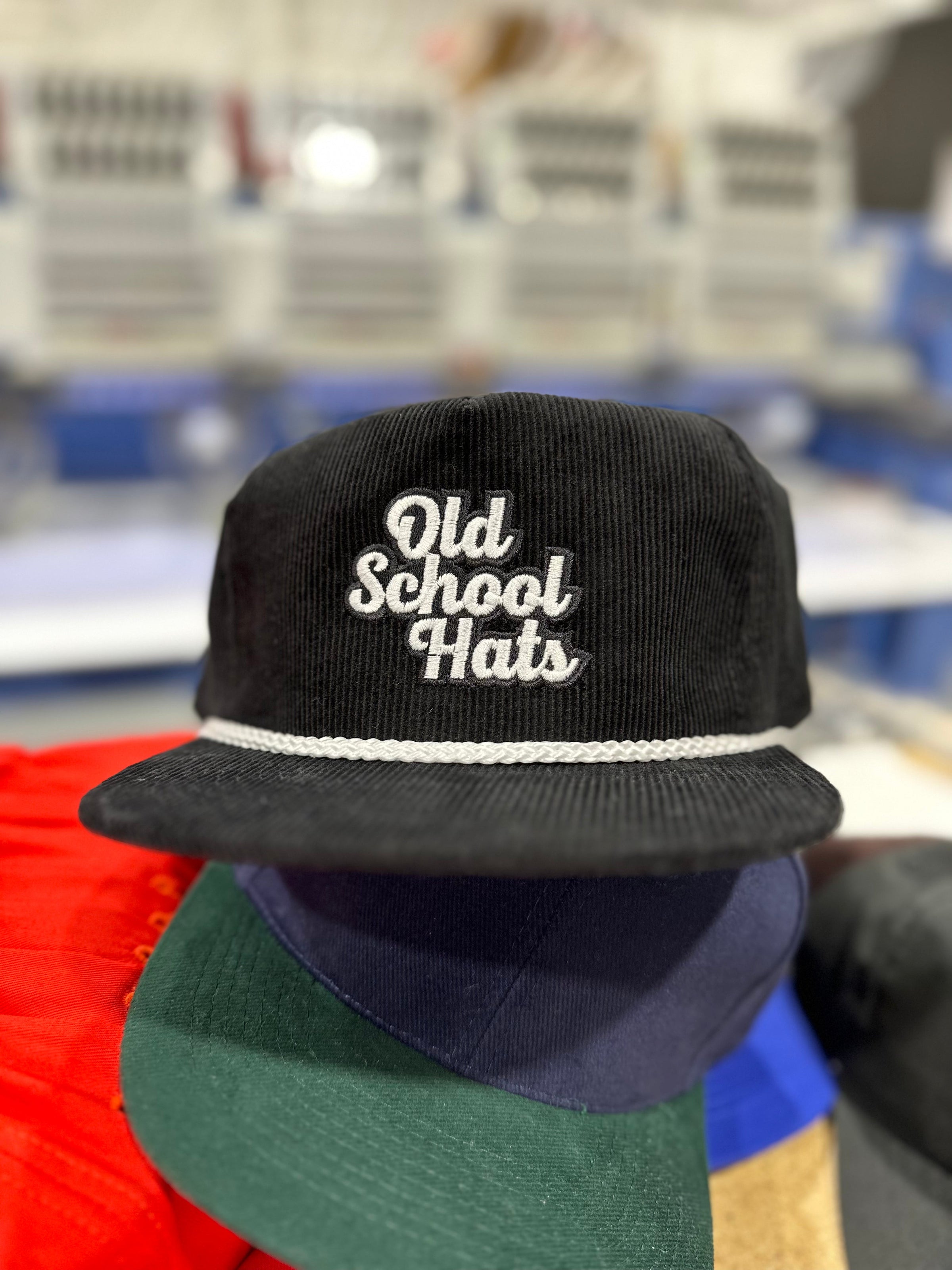 OLD SCHOOL HATS Corduroy Limited Edition￼ Custom Embroidered