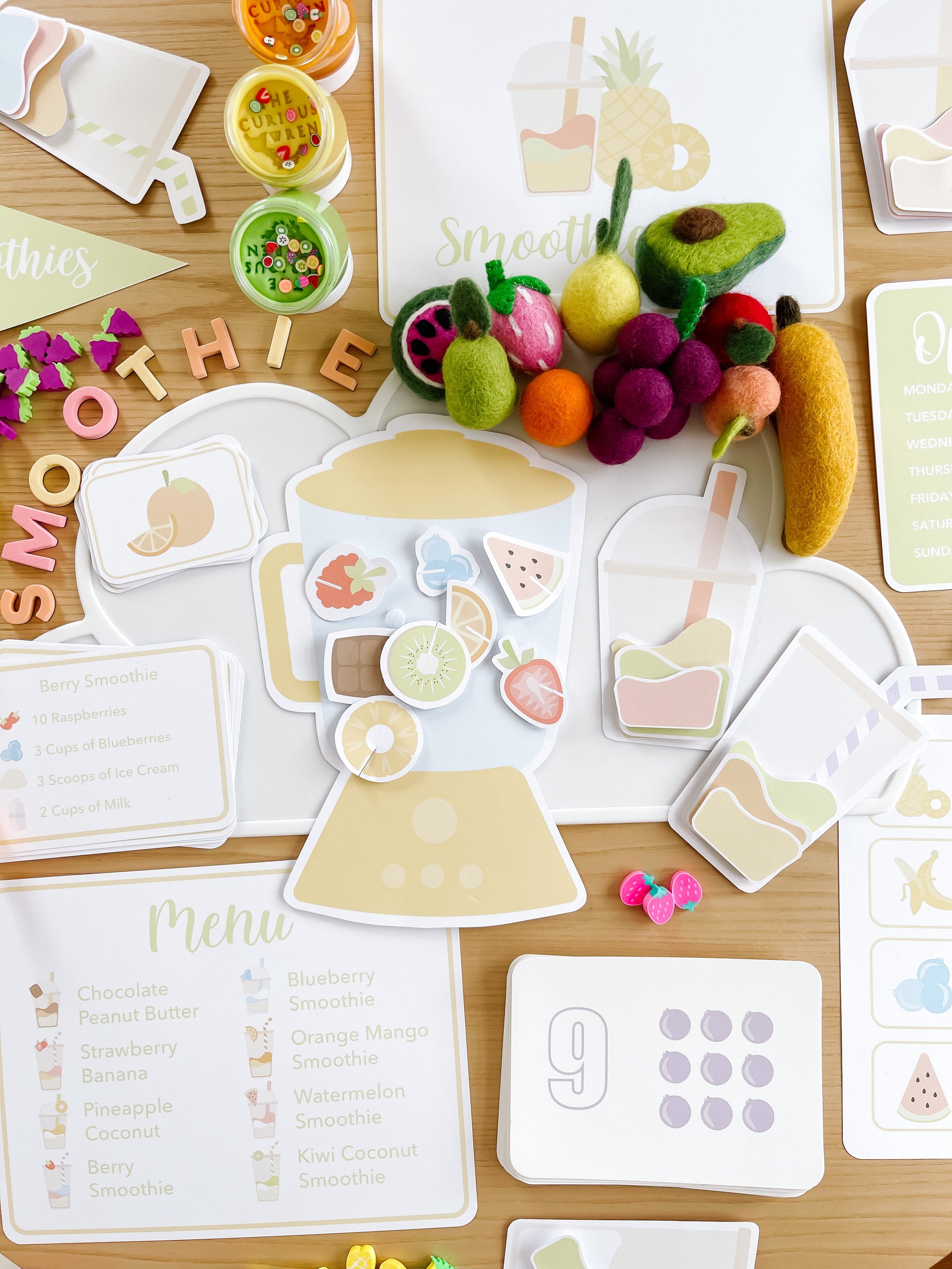 Smoothie Shop Dramatic Play Kit