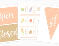 Farmer's Market Printable Dramatic Play