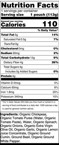 6 Pack of Organic Chickpeas with Greens