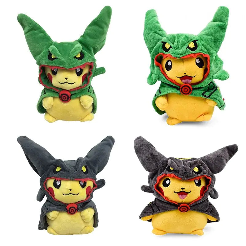 24 Pcs Pokemon Pikachu Cosplay Toys Charizard Snorlax Garchomp Tyranitar Hydreigon Anime Stuffed Plush Cartoon Peluche Dolls - # BOT&G512610001