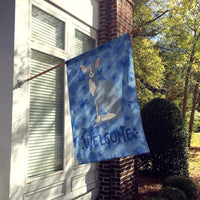 Peterbald Cat Welcome House Flag 28x40 Porch Sleeve Pole Decorative Outside Yard Banner Artwork Wall Hanging, Polyester