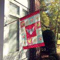Peterbald Cat Love House Flag 28x40 Porch Sleeve Pole Decorative Outside Yard Banner Artwork Wall Hanging, Polyester