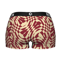 Women's Boy Shorts - Florida State Seminoles - Wavy Checkers