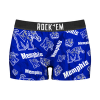 Women's Boy Shorts - Memphis Tigers - Logo All-Over