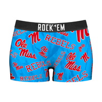Women's Boy Shorts - Ole Miss Rebels - Logo All-Over