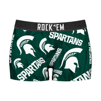 Women's Boy Shorts - Michigan State Spartans - Logo All-Over