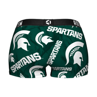 Women's Boy Shorts - Michigan State Spartans - Logo All-Over