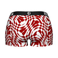 Women's Boy Shorts - Oklahoma Sooners - Wavy Checkers
