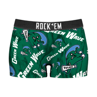 Women's Boy Shorts - Tulane Green Wave - Logo All-Over