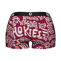 Women's Boy Shorts - Virginia Tech Hokies - Twisted Wordmark