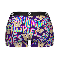 Women's Boy Shorts - Washington Huskies - Twisted Wordmark