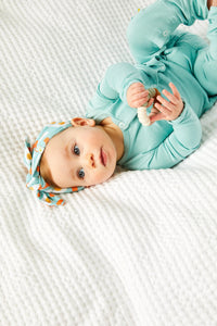 Bow Headband - Bacon & Eggs Blue - BIG FRENCHIES