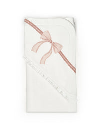 Blush Ribbon Organic Blanket - BIG FRENCHIES