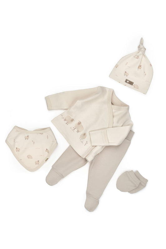 Little Lamb 5-Piece Organic Newborn Set - BIG FRENCHIES