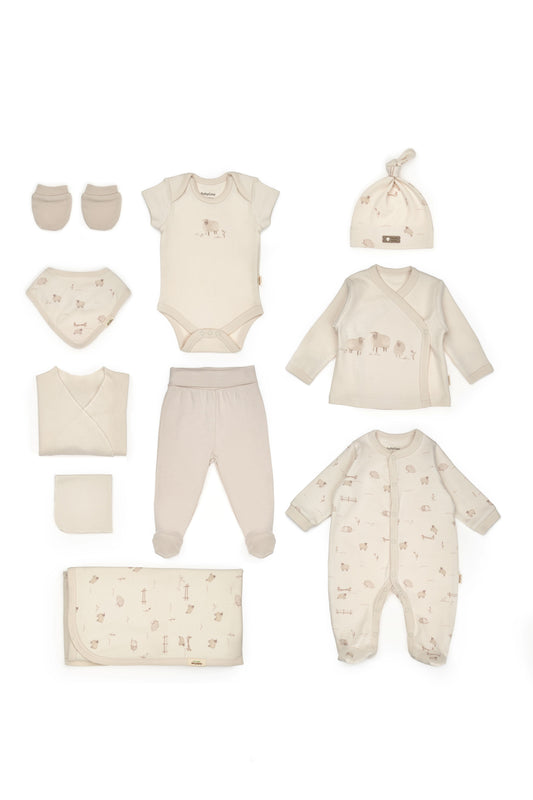 Little Lamb 10-Piece Organic Newborn Set - BIG FRENCHIES