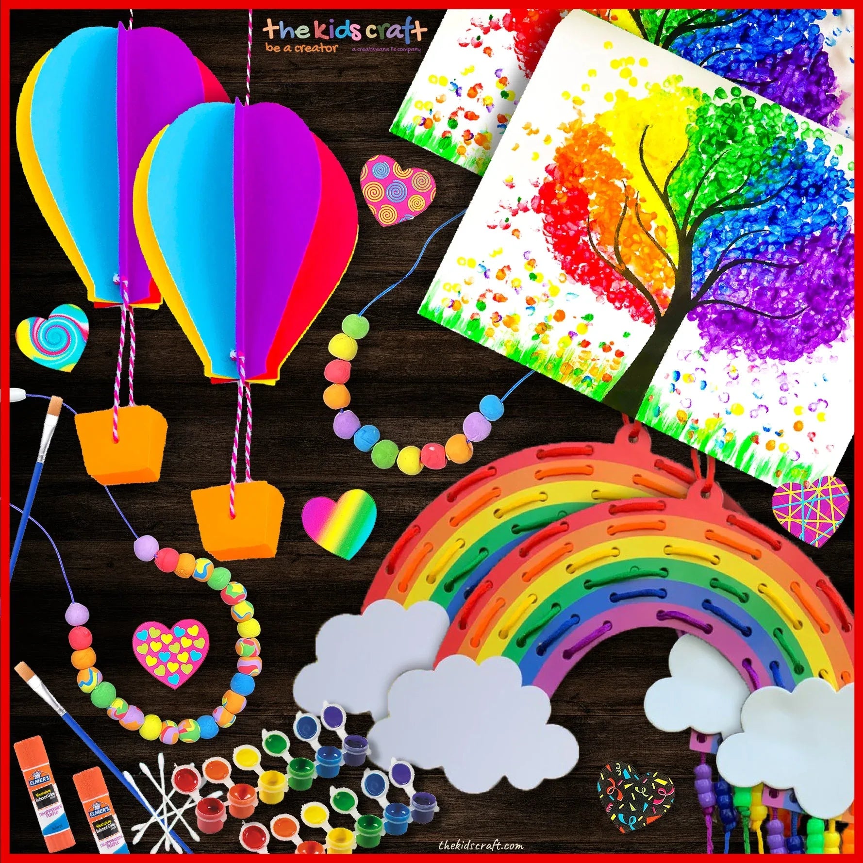 Valentine's Rainbow DIY Crafts Box - BIG FRENCHIES