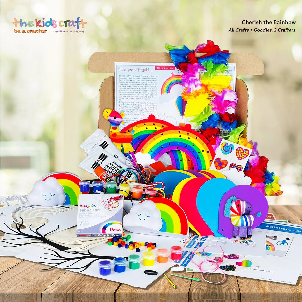Valentine's Rainbow DIY Crafts Box - BIG FRENCHIES