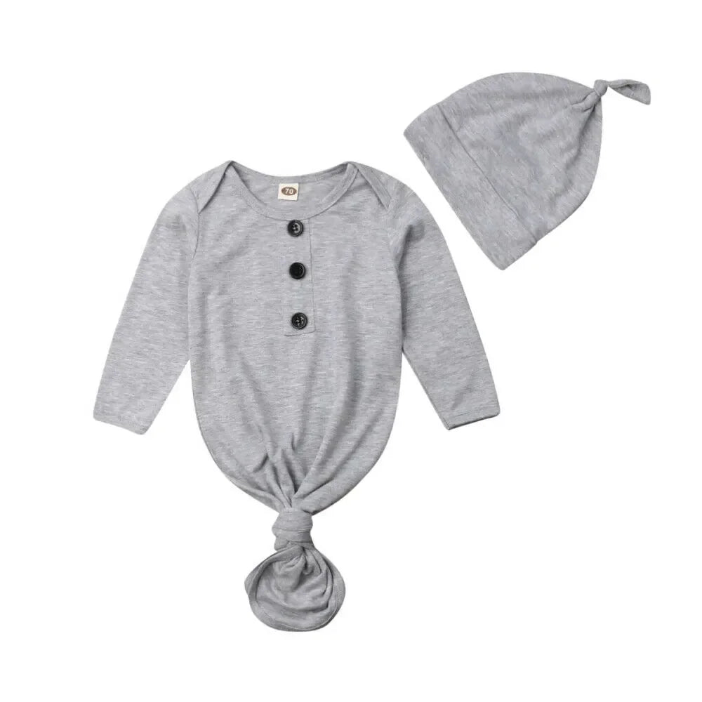 Newborn Baby Sleeper Nightgown - # BAAA81810001 - BIG FRENCHIES