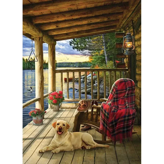 Cabin Porch 1000 Piece Jigsaw Puzzle Cobble Hill - BIG FRENCHIES