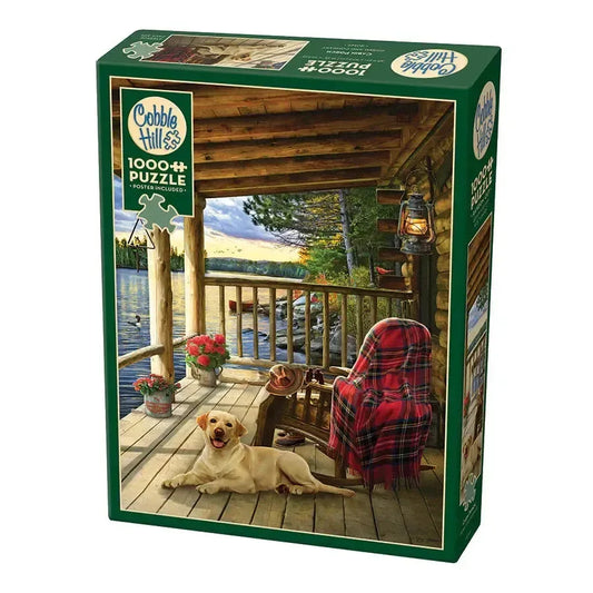 Cabin Porch 1000 Piece Jigsaw Puzzle Cobble Hill - BIG FRENCHIES