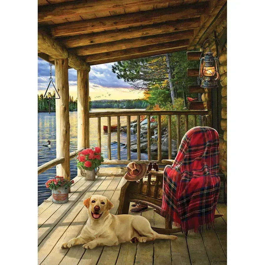 Cabin Porch 1000 Piece Jigsaw Puzzle Jack Pine - BIG FRENCHIES