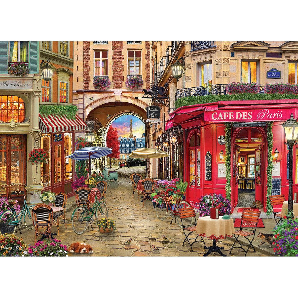 Café des Paris 500 Piece Jigsaw Puzzle Cobble Hill - BIG FRENCHIES