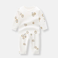 Cute Long Sleeve Cotton Pajama Set for Kids _ # BAAA81810023