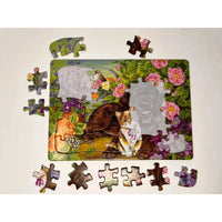 Calico & Chocolate 35 Piece Tray Jigsaw Puzzle Cobble Hill - BIG FRENCHIES