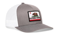 California Flag Trucker Hat  |  CA Snapback