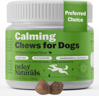 Calming Chews for Dogs, Vet-Reviewed Anxiety Support Treats, Hemp-Free