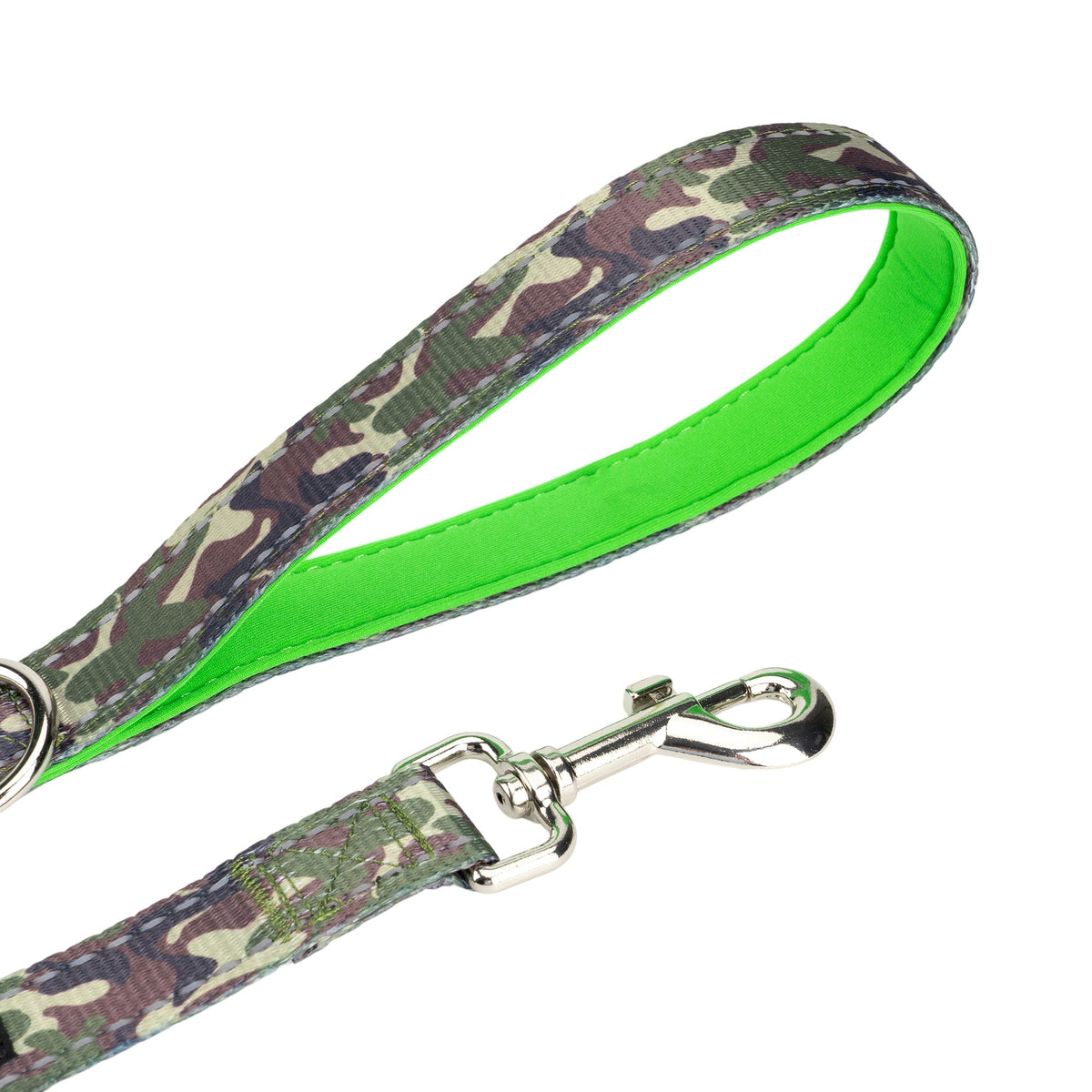 EcoBark Camo Dog Leash- Comfort Grip Padded Leash - 4ft, 5ft, and 6ft for Small and Medium Dogs - BIG FRENCHIES