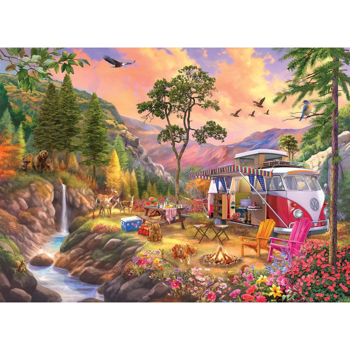 Camper's Paradise 1000 Piece Jigsaw Puzzle Eurographics - BIG FRENCHIES