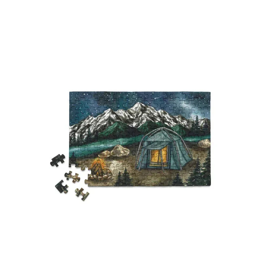 Camping in the Pacific Northwest 150 Piece Mini Jigsaw Puzzle Micro Puzzles - BIG FRENCHIES