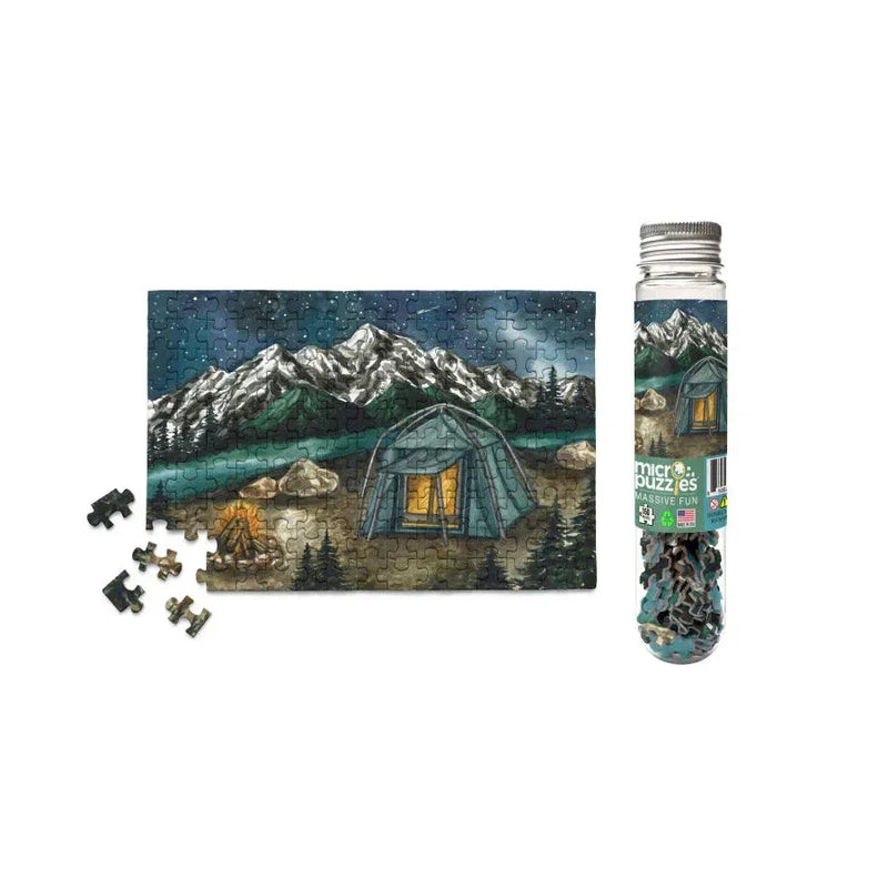 Camping in the Pacific Northwest 150 Piece Mini Jigsaw Puzzle Micro Puzzles - BIG FRENCHIES