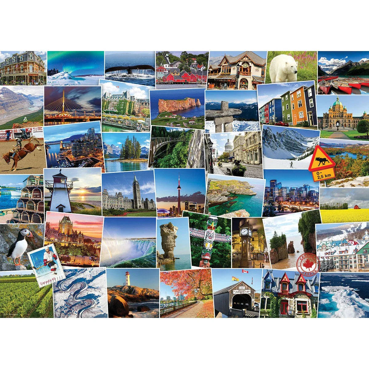 Canada Globetrotter 1000 Piece Jigsaw Puzzle Eurographics - BIG FRENCHIES
