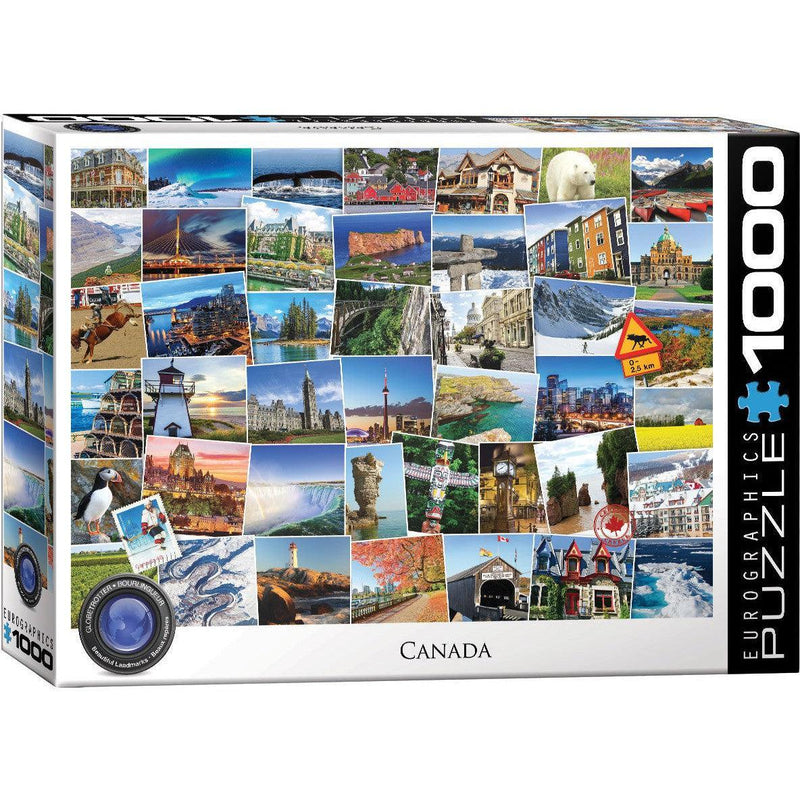 Canada Globetrotter 1000 Piece Jigsaw Puzzle Eurographics - BIG FRENCHIES