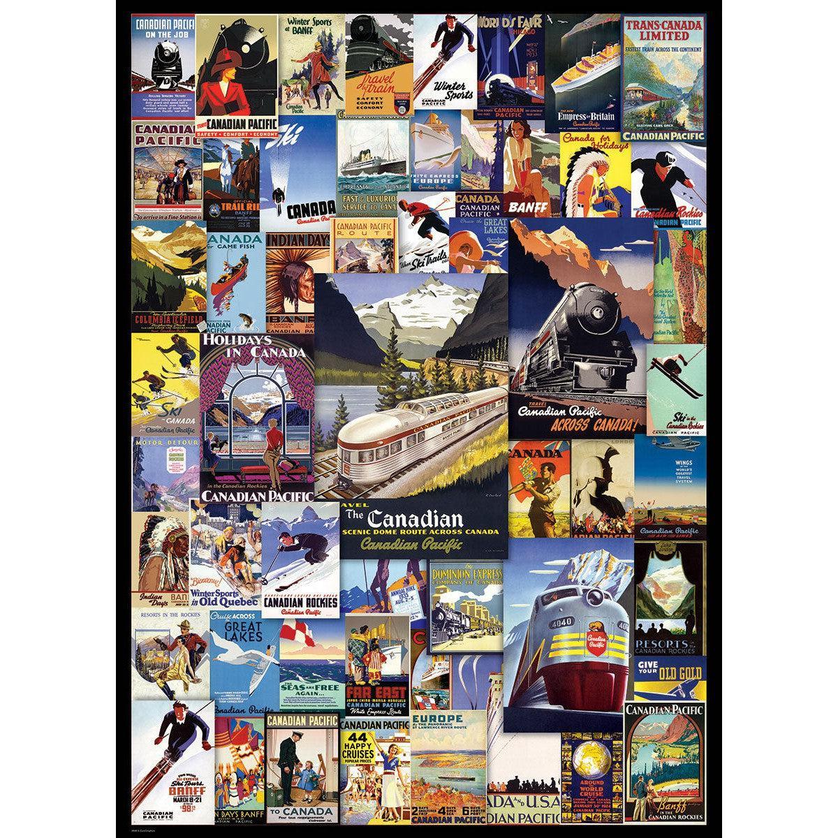 Canadian Pacific Railway Adventures 1000 Piece Jigsaw Puzzle Eurographics - BIG FRENCHIES