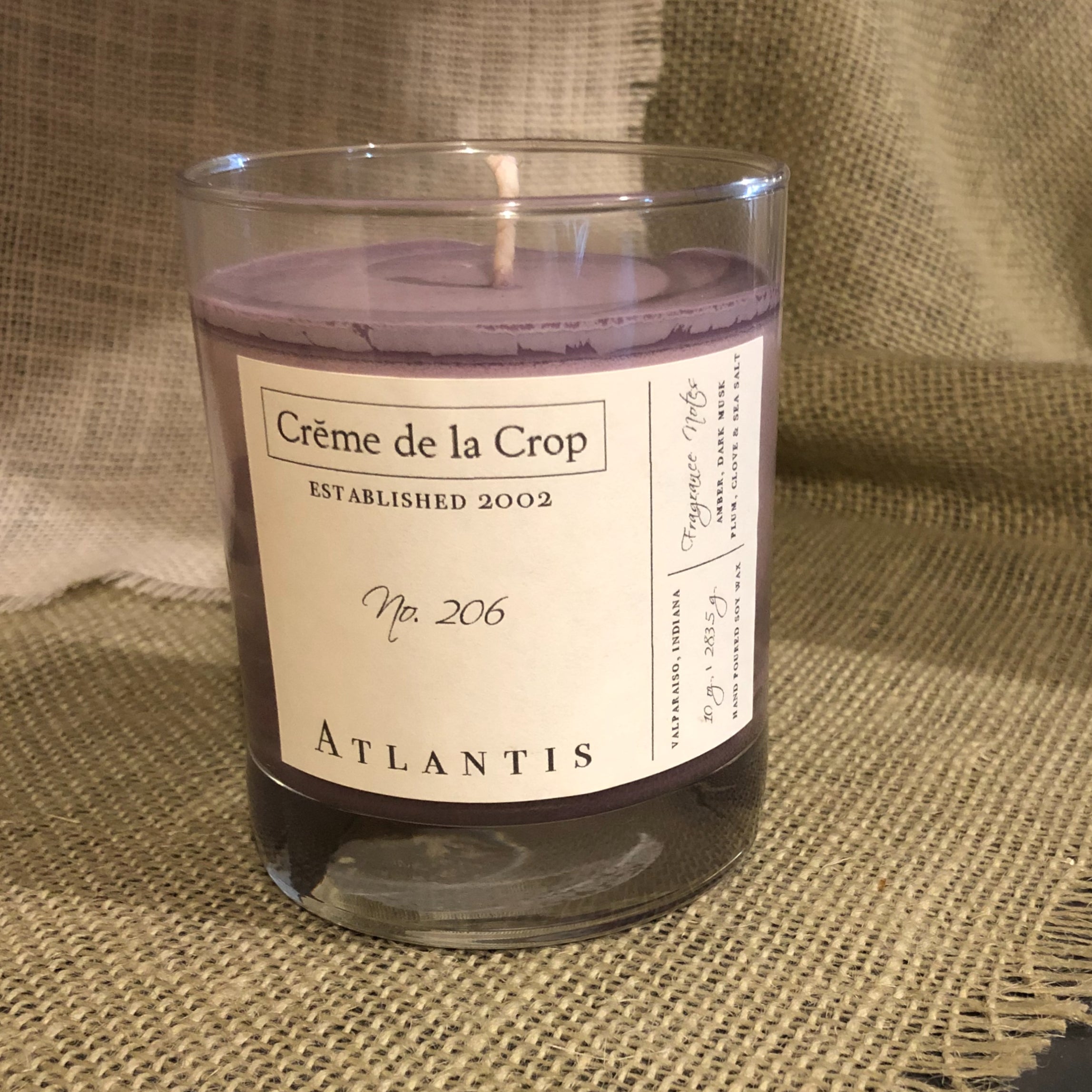 Soy Candle - Atlantis (Sea Salt & Dark Musk) - BIG FRENCHIES