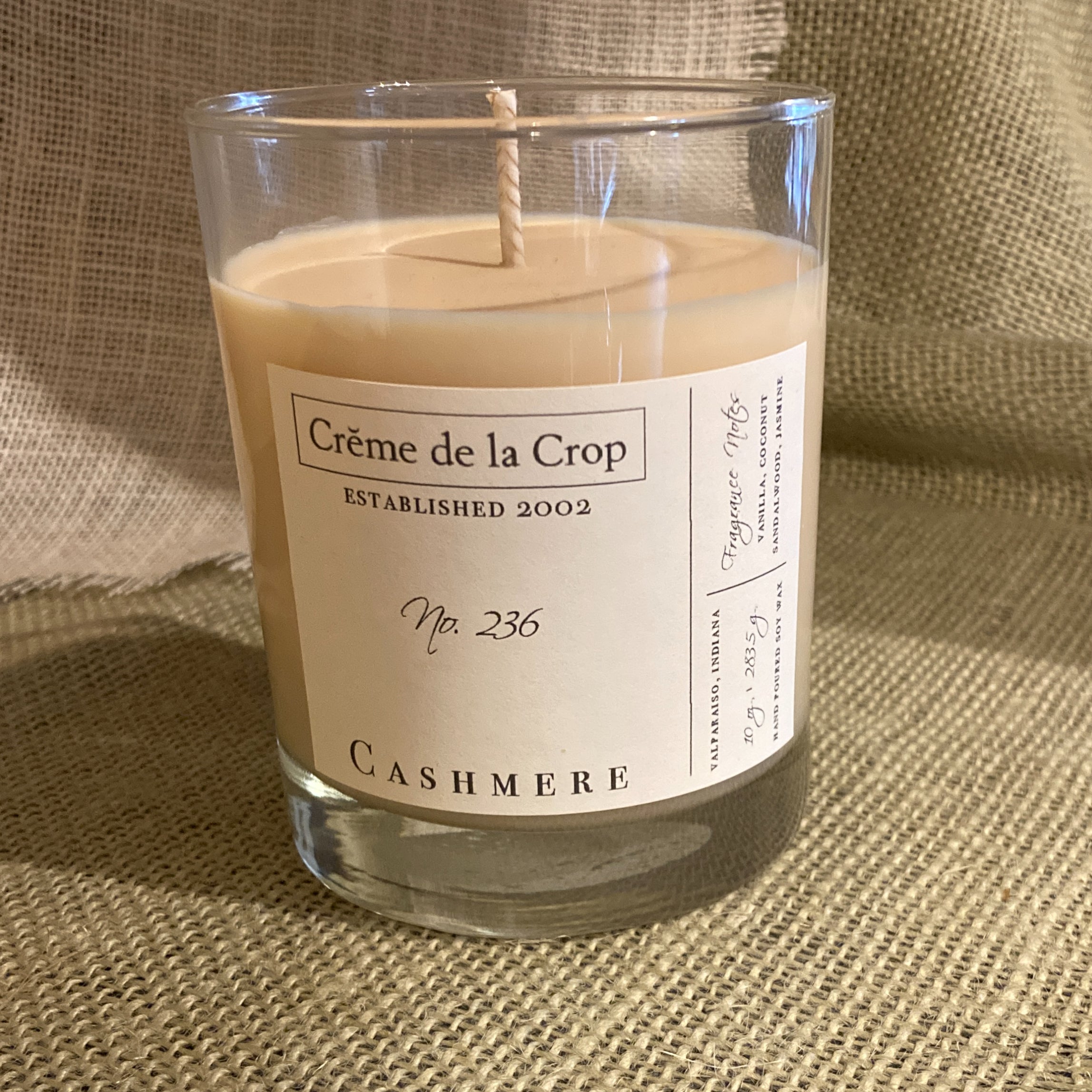 Soy Candle - Cashmere (Coconut & Sandalwood) - BIG FRENCHIES