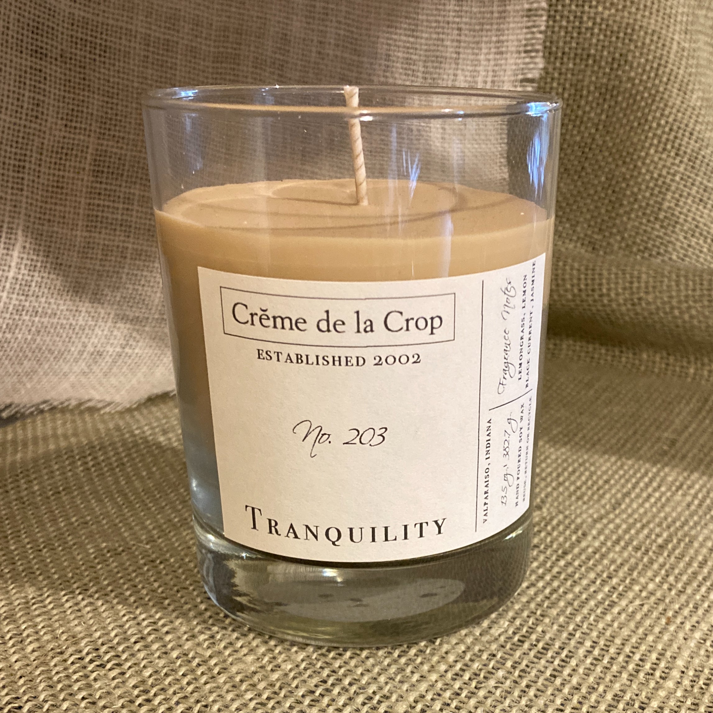 Soy Candle - Tranquility (Lemongrass & Black Currant) - BIG FRENCHIES