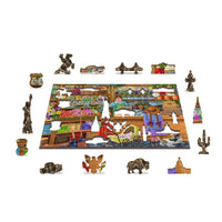 Candy Adventures 200 Piece Wood Jigsaw Puzzle Wooden City