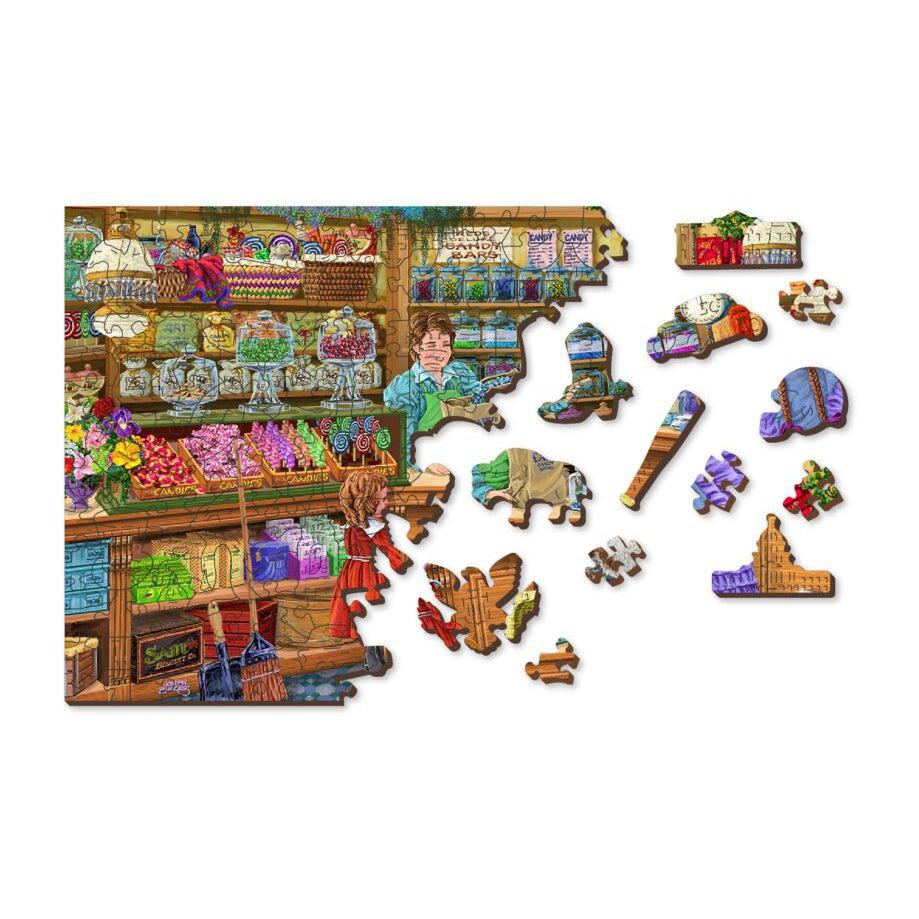 Candy Adventures 200 Piece Wood Jigsaw Puzzle Wooden City