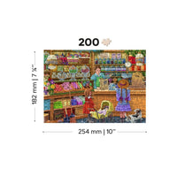 Candy Adventures 200 Piece Wood Jigsaw Puzzle Wooden City
