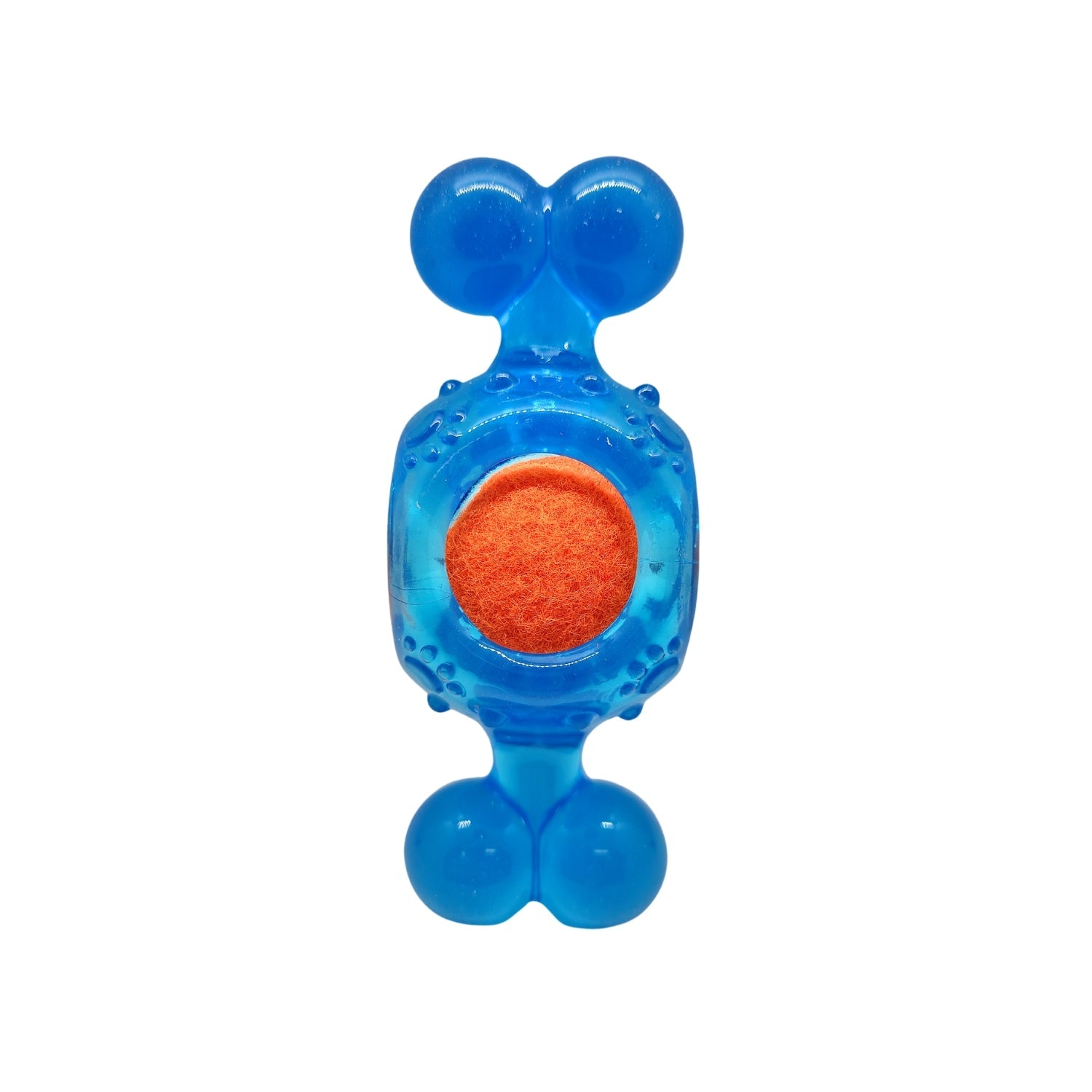 Blue Candy-Inspired Squeaky Tennis Ball Dog Chew Toy – TPR, Durable & Promotes Dental Health - BIG FRENCHIES