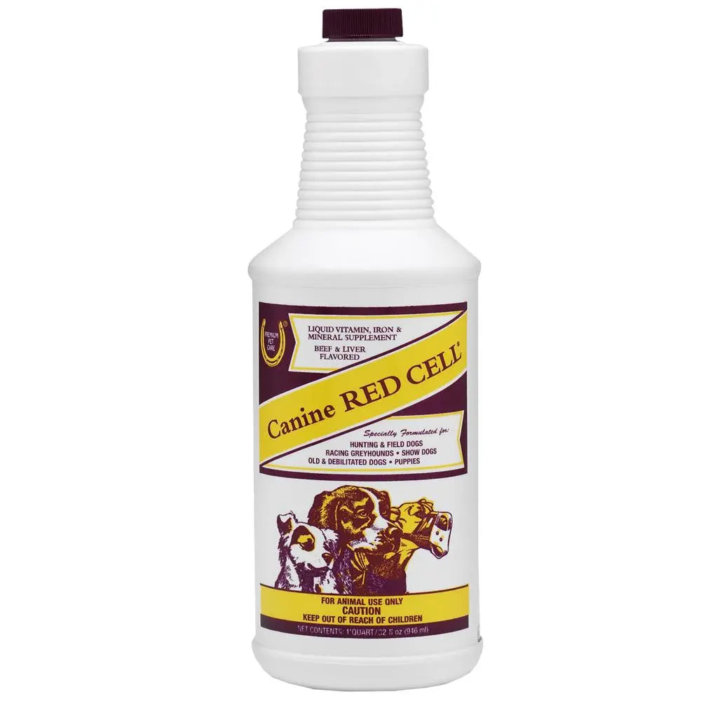 Canine Red Cell Liquid Supplement Dogs Puppies Vitamin Iron Mineral Energy 32 oz.