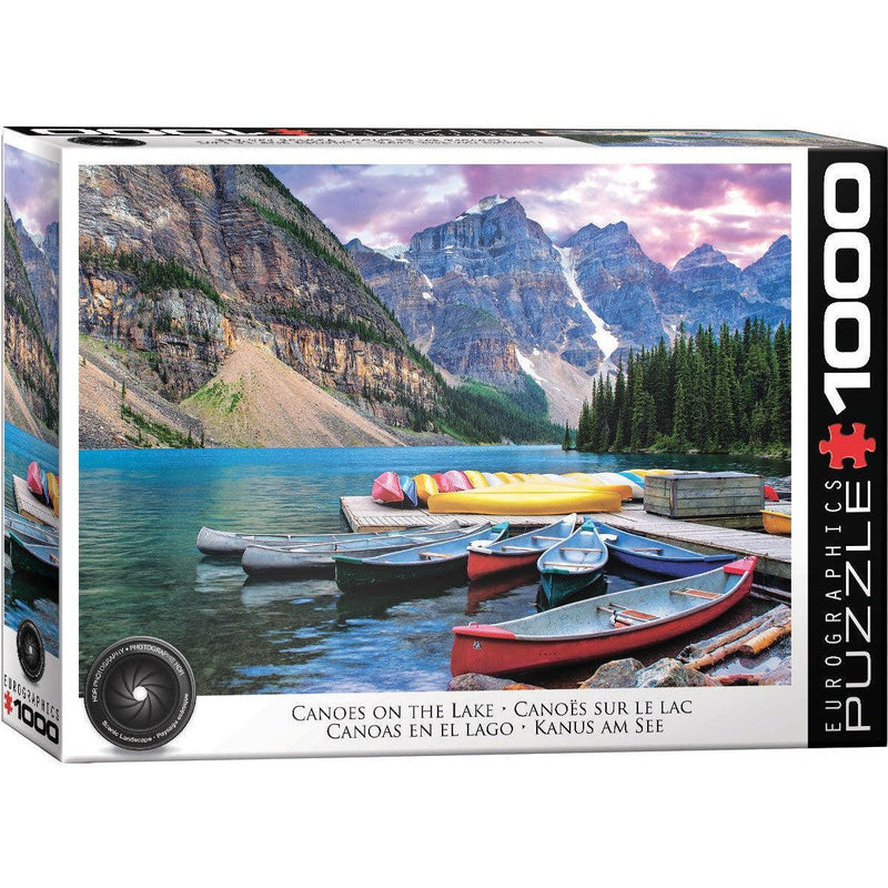 Canoes on the Lake 1000 Piece Jigsaw Puzzle Eurographics - BIG FRENCHIES